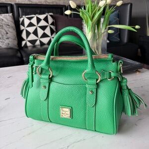 New Dooney & Bourke Tassel Satchel Lucca Leather Bag